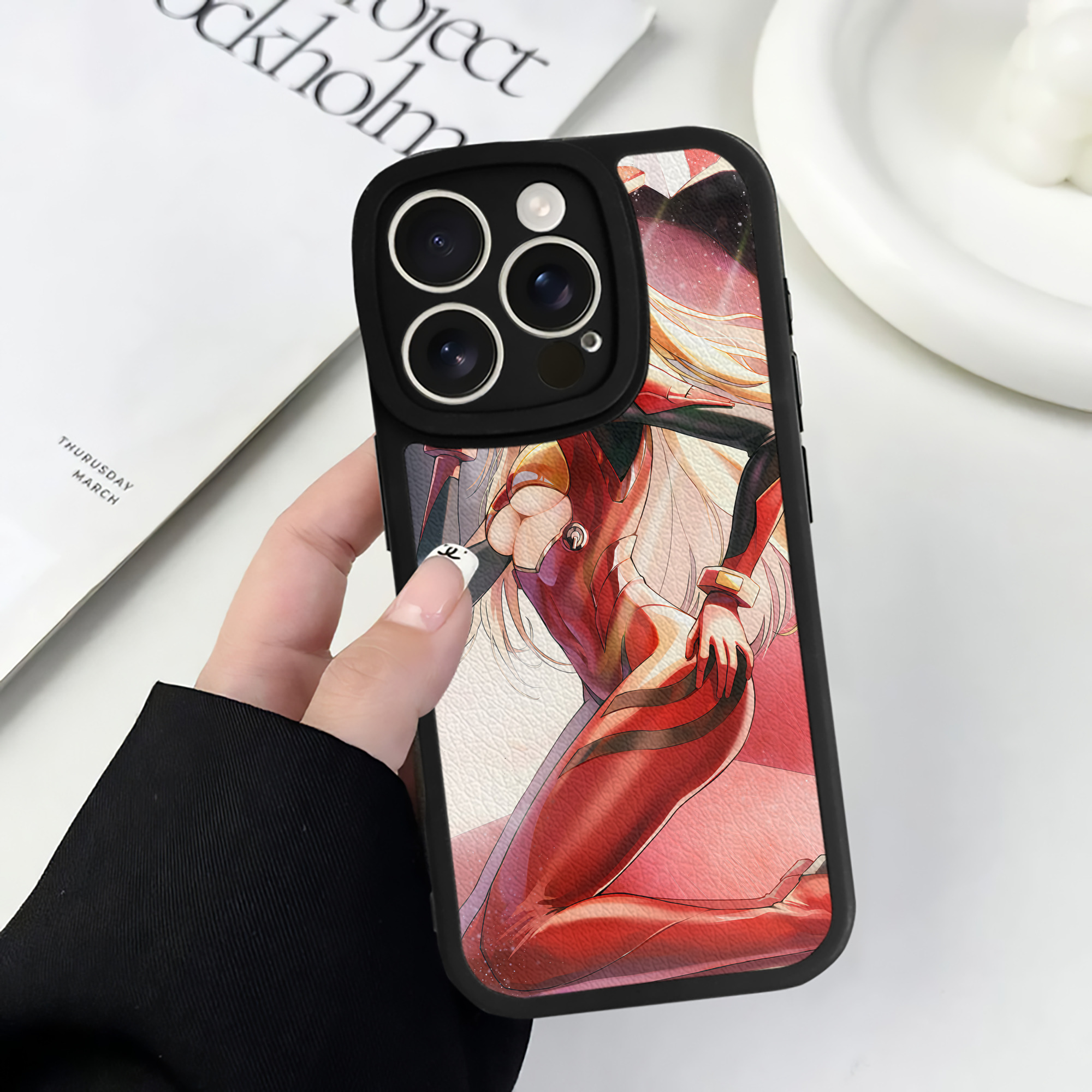 （画像用） EVA 新世紀エヴァンゲリオン 【iPhone 16シリーズ対応】シリコンスマホケース（レザー調） 材質：シリコン